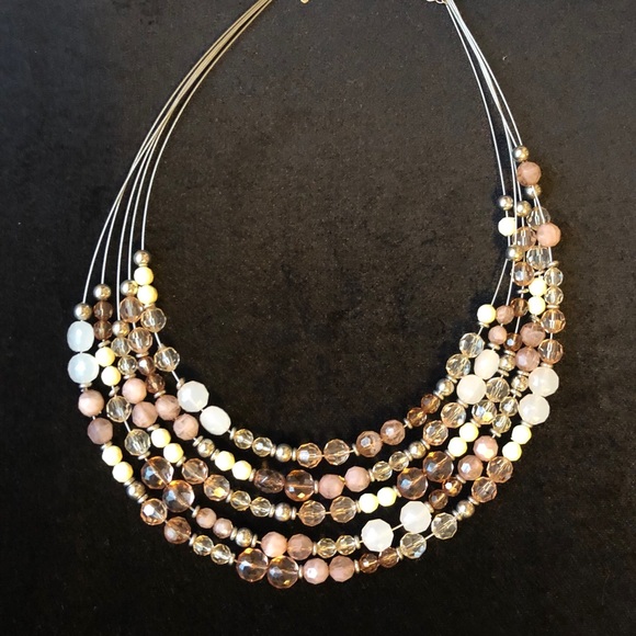 Beaded multi stringed necklace - Picture 6 of 8